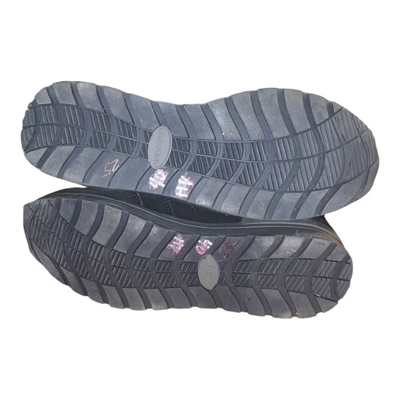 Lands End Women's Insulated Snow Boots Black Suede and Faux Fur Sz 8.5 side zip - Picture 4 of 12